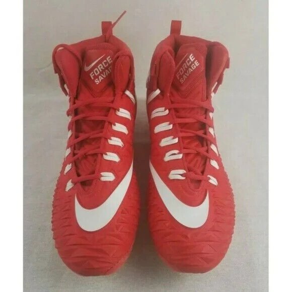 Nike Men Force Savage Pro TD Promo Red Football Cleats 918346 616 Size 16 main image 5